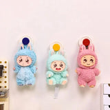 1/4Pcs Colorful Strong Suction Cup Hook No Drill Movable for Bathroom Kitchen Keys Towels Bags Dolls Hanging Organizer