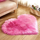 Plush Living Room Carpet Heart Shaped Bedroom Bedside Mat Cute Girl Bay Window New Home Textile Thickened Rug Pinterest