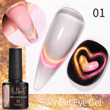 7.5ml Golden Gradient Cat Eye Nail Polish Gel Phototherapeutic Gel Soak Off Nail Magnetic Gel Polish Nail Art DlY