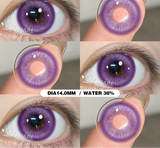 1 Pair Cosplay Colored Contact Lenses Anime Blue Lenses Purple Eye Halloween Makeup Contact Yearly Pink Beauty Pupils