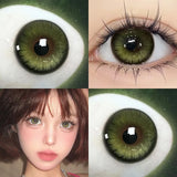 2PCS Hot Sale Color Contact Lenses with Prescription 0~-8.00 Degree Klein Butterfly Lenses Blue Pupils Beauty Eyes Lens