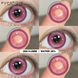 New Purple Color Contact Lenses for Eyes Anime Purple Eyes Contacts Lenses Colorful Makeup Eyes Lenses Yearly 2pcs/pair