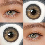 Eye Eyes Color Contacts Colored Contact Lenses Lens Cosmetics Beauty Blue Green 14.5mm 2Pcs 6 Months Half Year Use