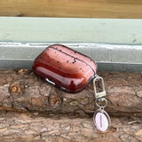 Pink Brown Gradient Transparent Splashing Ink Design Soft Cover Case for Airpods 1/2/3/4 Pro 2nd Fashion Simplicity Style Coque