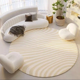 Nordic Round Carpet for Living Room Large Area Light Luxury Bedroom Decor Bedside Plush Mat Dressing Chair Rug Tapis