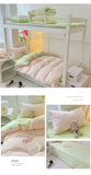 Japan Style Bedding Set Plaid Duvet Cover Set With Sheet Bedroom Decor Skin Friendly King Single Double Bedding Set Home Textile