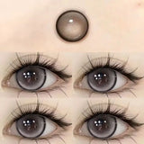 2PCS Natural Brown Contact Lenses for Eyes High Quality Eyes Color Contacts Lenses Makeup Beauty Big Pupil Yearly Use