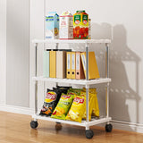 Simple Kitchen Storage Organizer Shelf White Bathroom 3 Layer Storage Rack Kitchen Spice Storage Racks Household Sundries Rack