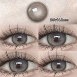 1 Pair Natural Contact Lenses For Eyes Color Beauty Pupils with Diopter Soft Round Korean Lenses Grow Eye Free Shipping