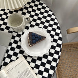 Checkerboard Tablecloth Plaid Table Cloth Rectangle Dining Table Cover Checkered Picnic Mat Cafe Desk Covers Decor