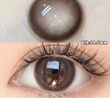 1 Pair Big Eyes Black Lenses 14.5MM Korean Natural Lenses - 0.00 To - 8.00 Diopter Lenses 1 Day Use Beauty Makeup Lens