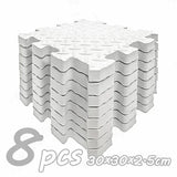 8Pcs/2.5cm Thick Nonslip Baby Crawling Play Mat Soundproof Puzzle Gym Mat for Children's Room and Eco-Friendly Puzzle Mat