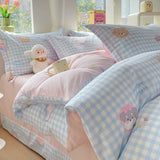 New Cotton Single Duvet Cover Printed Garden Quilt Cover Skin Friendly Breathable Bedding 150x200 180x220 220x240 200x230
