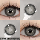 Ikeehome  2Pcs Color Contact Lenses with Eyes Natural Blue Contact Lenses Brown Pupils Beauty Gray Lenses Yearly Green Contacts