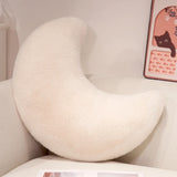 Moon Throw Pillows Soft Moon Shaped Pillows Plush Floor Cushions Middle Eastern Muslim Festival Home Bedroom Eid Al Fitr