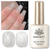15ml Aurora Glitter Gel Nail Polish Iridescent Pearl Shimmer Effect Soak Off UV LED Manicure Varnishes