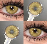 1 pair Fashion Makeup Beauty Contacts Lenses Soft Yearly Blue Green Contacts Eyes Color Lenses Colored Soft Lens Pupils