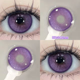 1 Pair Myopia Prescription Colored Contact Lenses Fashion Lens Beauty Pupils Blue Eye Color Lenses Purple Eye Lenses