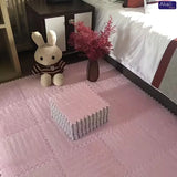 12Pcs Soft Plush Foam Floor Mat Interlocking Carpet Tile Non Slip Thick Play Mat for Living Room Bedroom Kids Room Home Decor