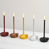 LED Candle Charging Restaurant Bar Lamp Desktop Decoration Atmosphere Touch Night Light Led Desk Lamps Candlelight Table Lamp