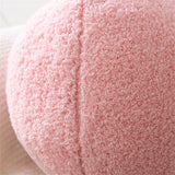 Hot Funny Plush Round Wool Cushion Living Room Decor Throw Pillow Solid Color Stuffed Sofa Pillow Office Waist Rest Throw Pillow