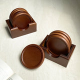 4Pcs/1Set Bamboo Coaster Creative Insulated Tea Ceremony Tea Coaster Holder Glass Cup Mat Solid Wood Coffee Coaster Home Oven Mittsing Table Decoration Suitable for Holidays, Parties, Birthday, Weddings and Dinner Gifts