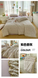 Printed Floral Summer Quilt Four Piece Set Soft Bedroom Decor Bedding Set Summer Quilt Bed Sheet With Pillowcases Home Textiles