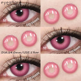 Halloween Color Contact Lenses Cosplay Red Eye Makeup Lenses Blue Pink Anime Eyes Contacts for Party Green Beauty Lens
