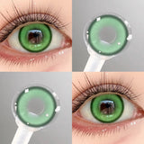 2Pcs 6 Months Purple Cosplay Contact Lenses 14.5mm Big Diameter Anime Colored Pupils Soft Eye Lenses