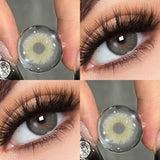 1Pair Hot Sale Cleopatra Series Green Contact Lenses Myopia Degree Makeup Lens Brown Iris Lens High Quality Beauty Pupil