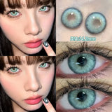 Pink Contact Lenses Myopia Color Contact Lenses for Eye with Diopters Natural Grey Brown Eye Color Lenses Blue Lens 2PCS