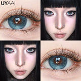1 Pair Cosplay Colored Contact Lenses Red Halloween Crazy Eye Lenses Blue Anime Contact Lenses For Role Play Party Yearly