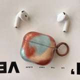 lovely amber transparent tpu soft headset cover for apple airpods pro 2 airpods 4 2 1 3nd generation earphone case with keychain