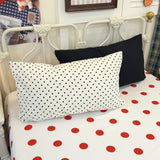 Korean Ins-style Bedding Set White Red Polka Dot Soft Comfortable Duvet Cover Set Sheet Set for Home Bedroom Deocr Birthday Gift