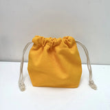5Pcs Color Drawstring Pouches Portable Gift Blank Bags For DIY Cotton Hemp Bags Jewelry Display Packaging Storage