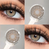 2PCS Colored Contact Lenses for Eyes Natural Blue Contact Lens Brown Pupils Fashion Lenses Eyes Makeup Beauty Yearly