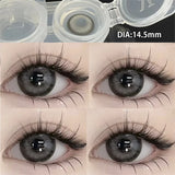 1 Pair High Quality Myopia Colored Contact Lenses Black Large Diameter Lenses Natural Soft Beauty Pupil New Fast Shipping