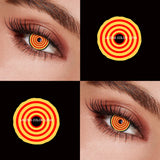 Yellow Small Pupil Colored Contact Lenses Soft Lens for Coser Daily Halloween Party Eye Beauty
