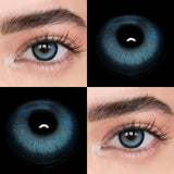1 Pair of Natural Colored Contact Lenses Prescription 14.5mm Half Year Disposable Small Pupil Myopia Color Contacts