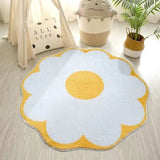 Nordic Round Carpets For Home Living Room Flower Rug Soft Thick Area Rugs Anti-slip Sofa Chair Floor Mats Bedroom Bedside Carpet