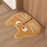 Funny Tufting Cat Bathroom Mat Soft Bathmat Floor Pad Living Area Carpet Anti-slip Cartoon Rug Aesthetic Home Room Decor 50x60cm