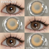 1 Pair Myopia 0~-8.00 Degree Color Contact Lenses for Eyes Natural Lenses with Prescription Diopter Eye Contacts Yearly