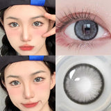 1Pair Natural Color Contact Lenses Large Diameter Pupils Black Eyes Brown Gray Soft Circular Lenses Makeup Fast Shipping