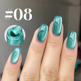 12ml 1-16pcs Autumn Nails New Clear Pink Glass Bead Moonlight Magnet Cat Eye Gel Nail Polish Whitening Nail Supplies