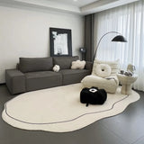 Decoration Carpet Irregular Round Living Room Home Special-shaped Thickened Fluffy Plush Sofa Lounge Bedroom Rug коврик decor