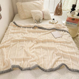 Winter Blanket Thickened Warm Fluffy Wool Leisure Blanket Home Thick Soft Bed Cover Knee for Office Sofa Coral Fleece Bedding