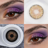 Green Gray Color Contact Lenses Yearly Use Small Pupils 14.2mm Natural Eye Contacts Beauty Makeup Cosmetic