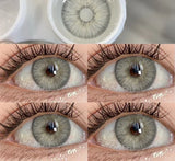 1 Pair New Contact Lenses for Eyes Fashion Blue Colored Eye Contacts Natural Brown Lenses Gray Pupils Yearly Lens