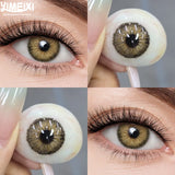 2Pcs NEW Colored Contact Lenses Large Diameter 14.5mm Brown Blue Beauty Pupils Gray Eyes Makeup Lens Fast Shiping