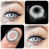 1 Pair Halloween Cosplay Contact Lenses Soft Anime Red Eyes Beauty Pupils Lenses for Party Makeup